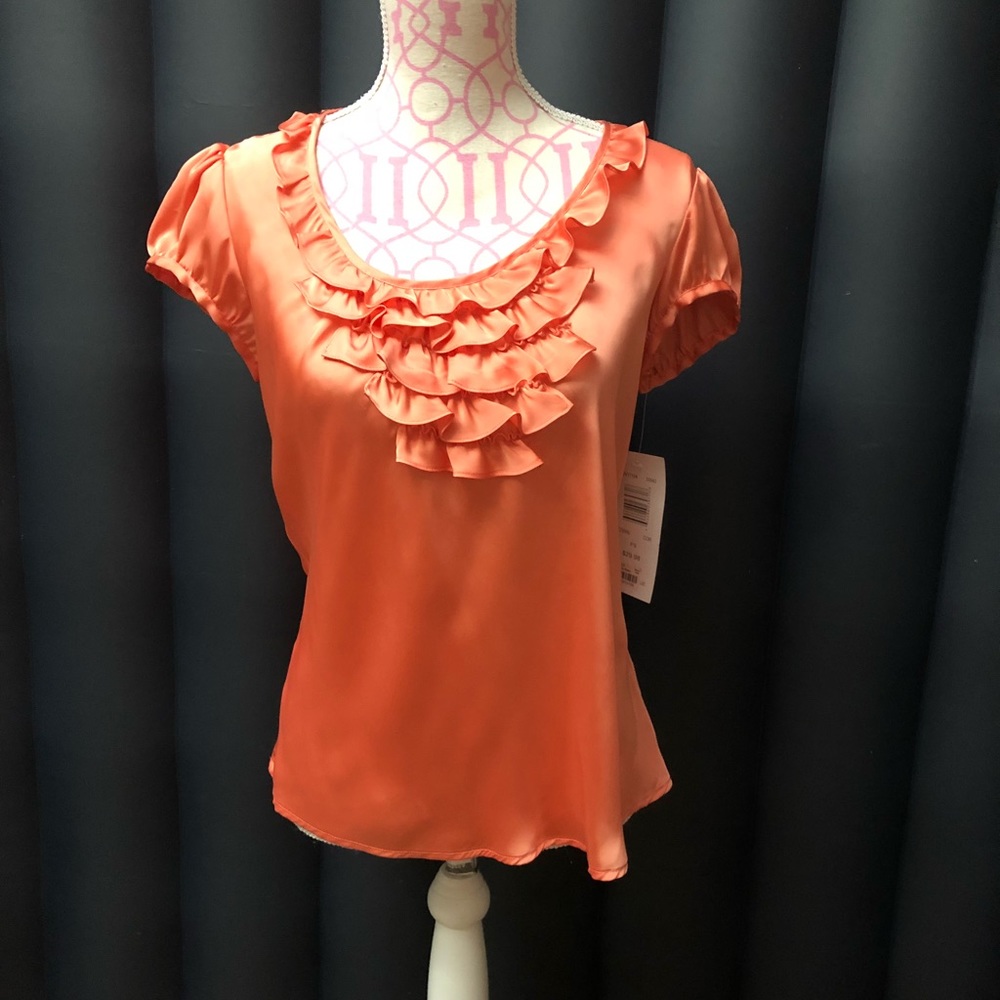 Beautiful orange 100% polyester top